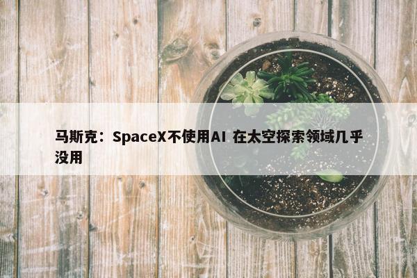 马斯克：SpaceX不使用AI 在太空探索领域几乎没用